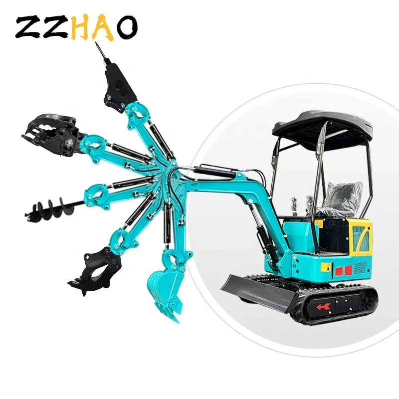 Китайский маленький гидравлический гусеничный экскаватор мини-экскаватор 1