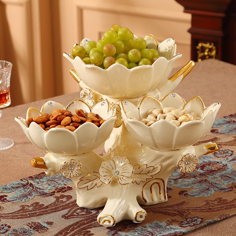 Бытовая керамическая тарелка с орехами сетка коробка для сухофруктов конфет