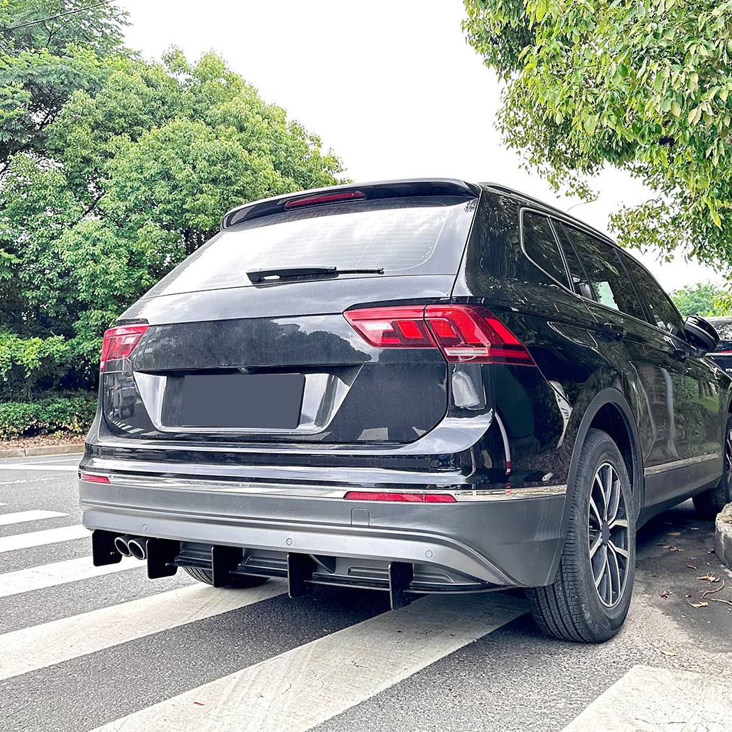 Фото Диффузор-сплиттер заднего бампера, защита заднего бампера для Volkswagen Tiguan MK2 2021-2023, стандартная версия №5
