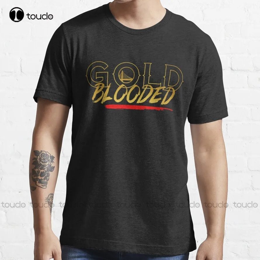 

Трендовая футболка с золотой кровью для мужчин, футболки на заказ, футболка унисекс с цифровой печатью, уличная одежда в стиле Харадзюку, новинка, популярная