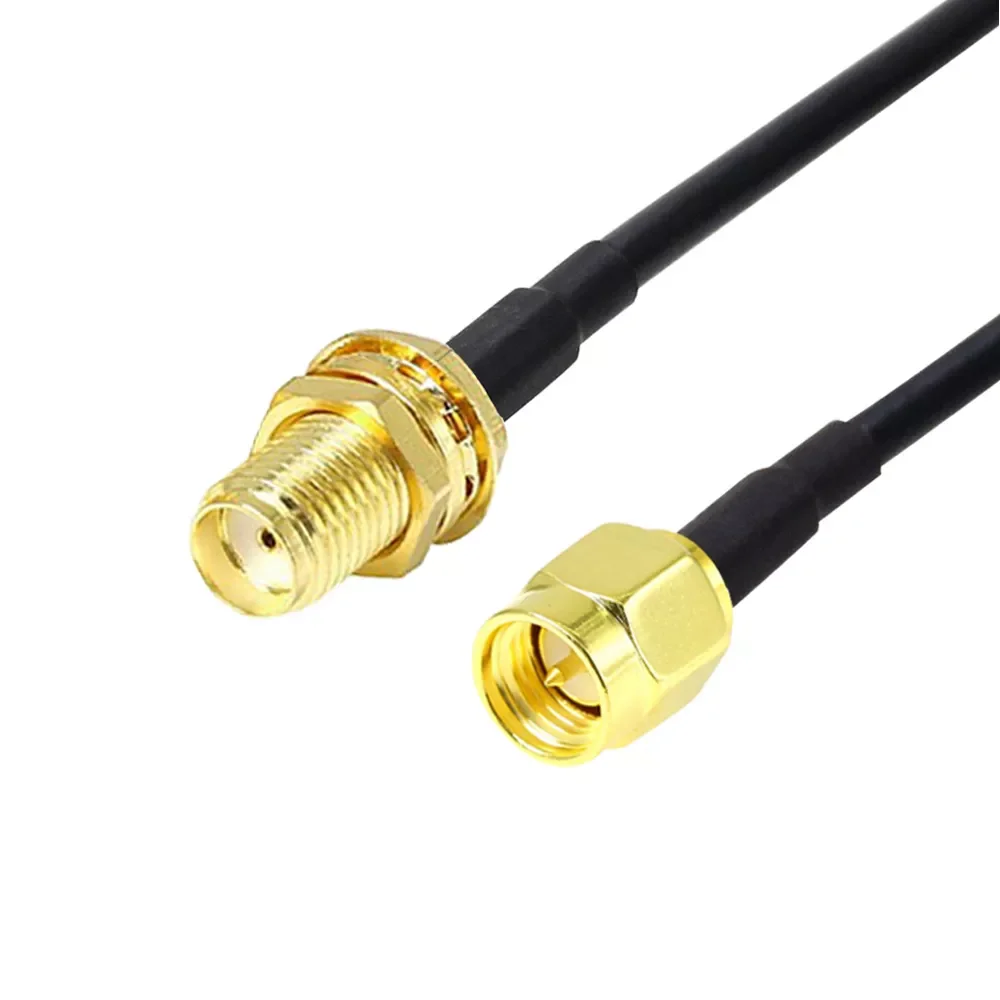 

10M 15M 20M RG174 Feeder Wire SMA Male to Female Antenna Extension Cable for Coax Coaxial WiFi Network Card Router Bridge