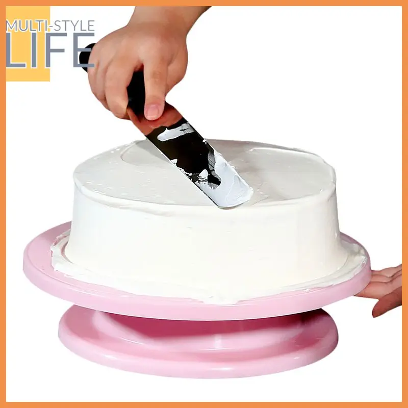 

DIY Cake Turntable Baking Mold Cake Plate Rotating Round Cake Decorating Tools Rotary Table Pastry Supplies Baking Accessories