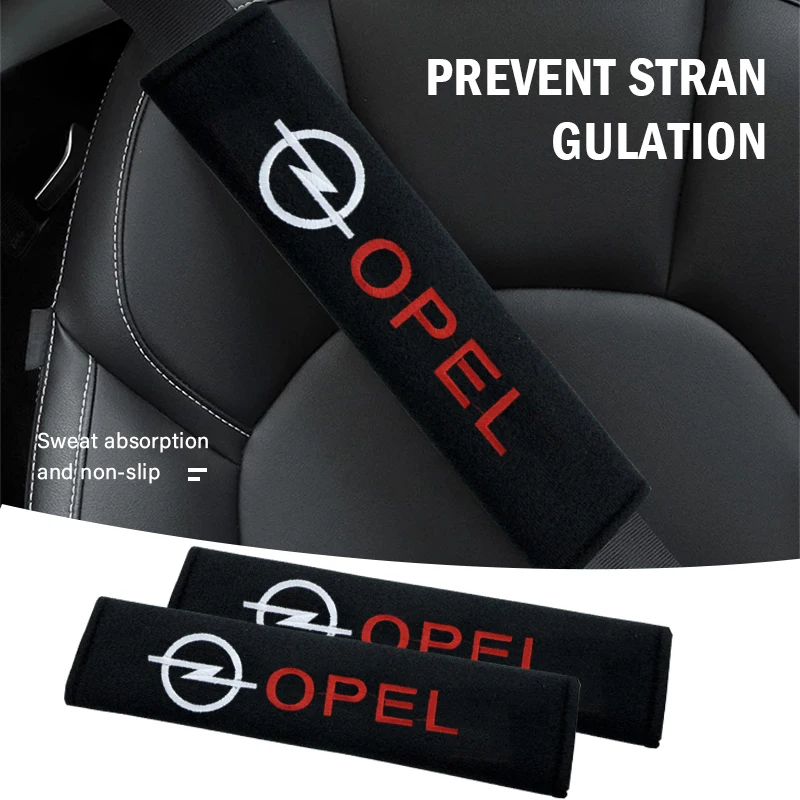 

2pcs Automobile Seat Belt Cover Car Interior Styling Shoulder Protective Padding for Opel Astra H G J Mokka Zafira Corsa Vectra