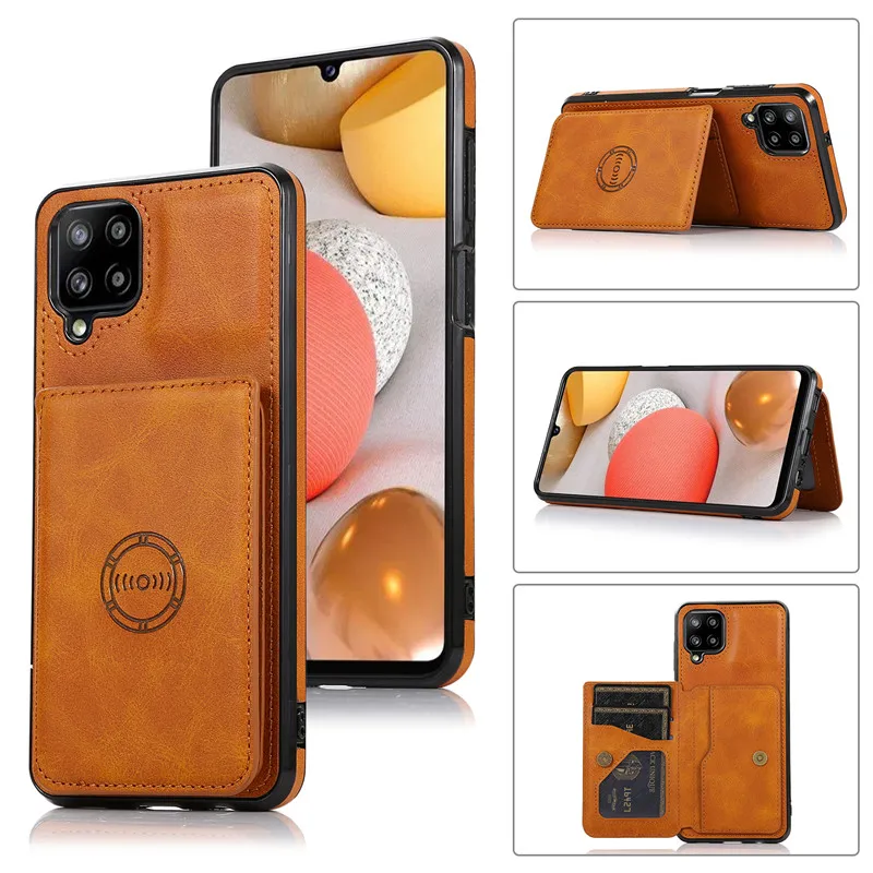 

Leather Retro Flip Card Phone Case For Samsung Galaxy A12 A52 A72 A32 A21S A02 A51 A71 A41 A11 Wallet Phone Etui Cover Coque