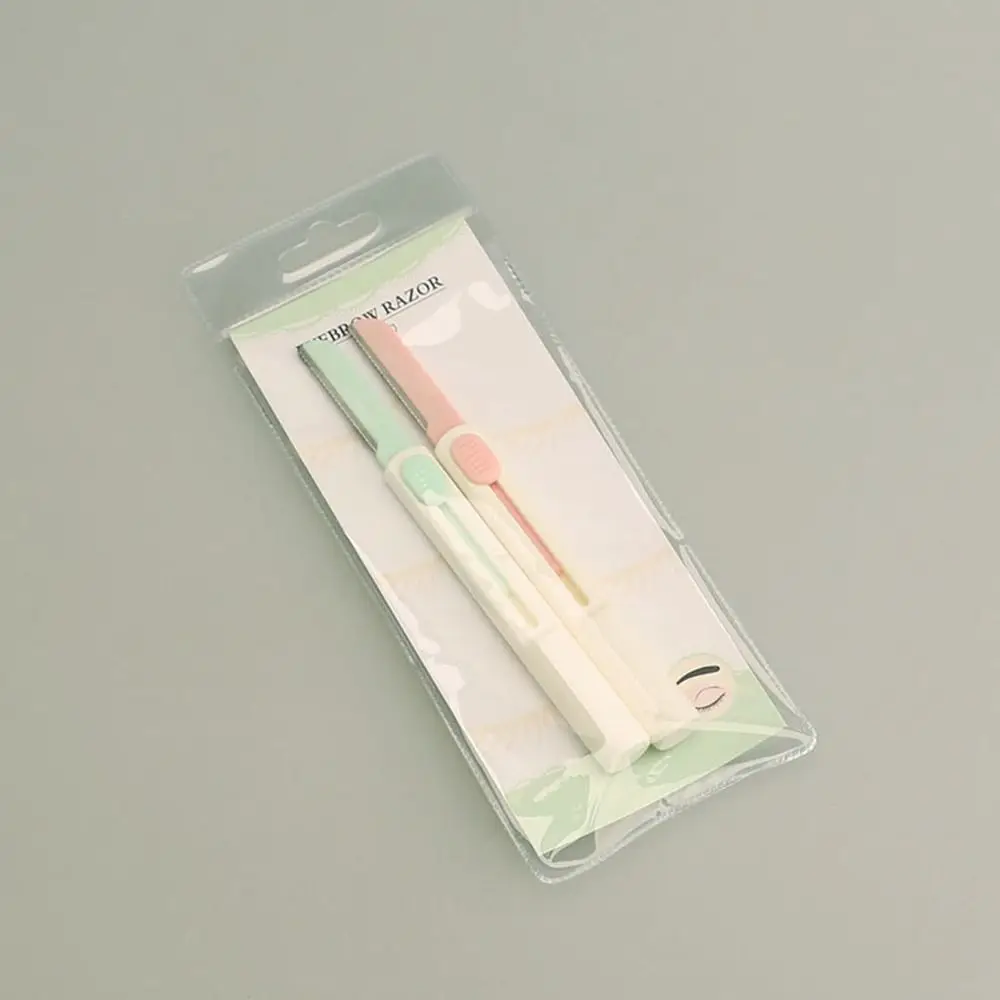 Выдвижная Бритва для бровей из нержавеющей стали триммер Женская бритва лезвия