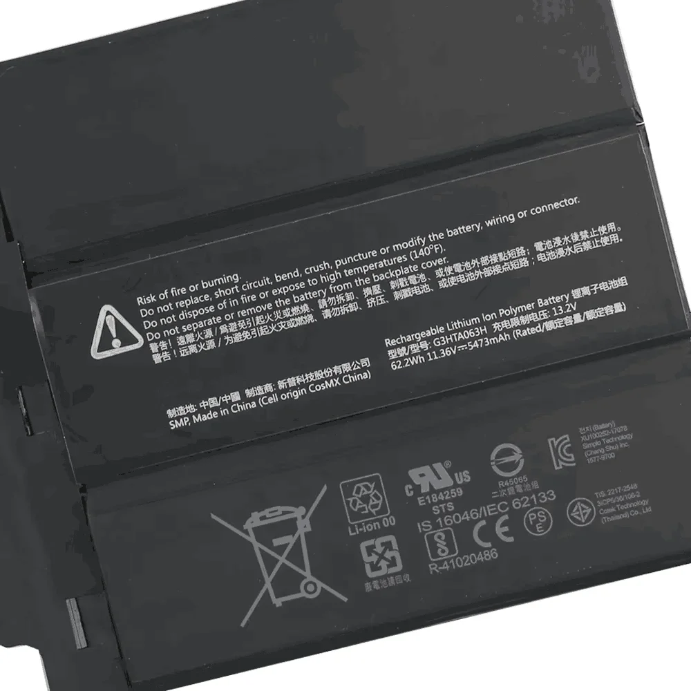 Фото Новая батарея 2026 года G3HTA062H G3HTA063H для Microsoft Surface Book 3 15 дюймов №5