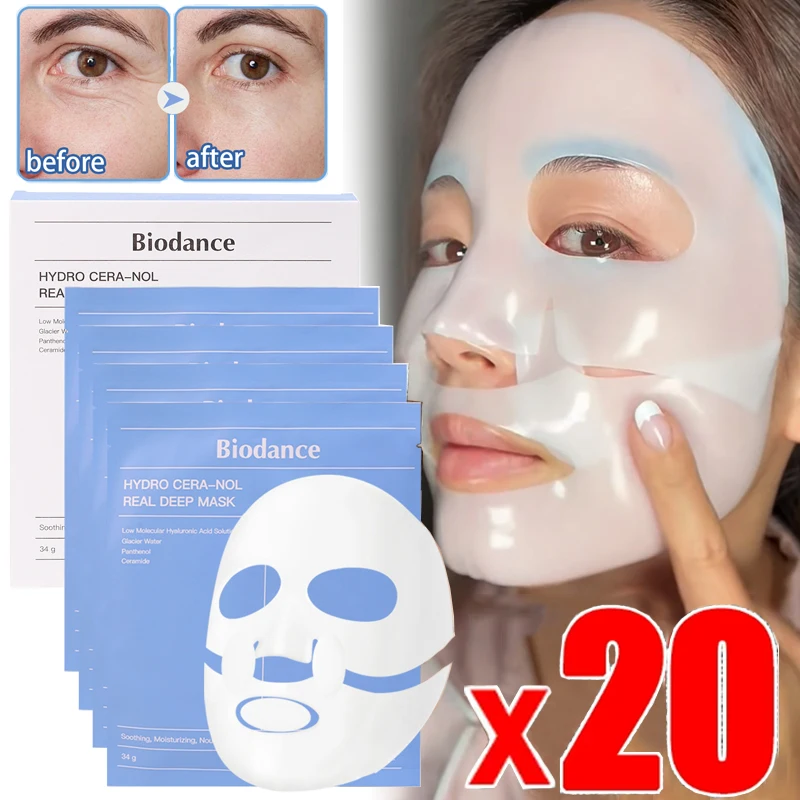 Био-коллагеновая ночная маска для лица сужающая поры глубоко увлажняющая против