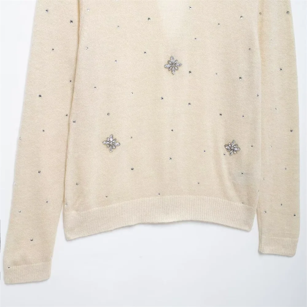 UNIZERA Осень 2024 Женский Повседневный Модный Трикотаж С Круглым Вырезом