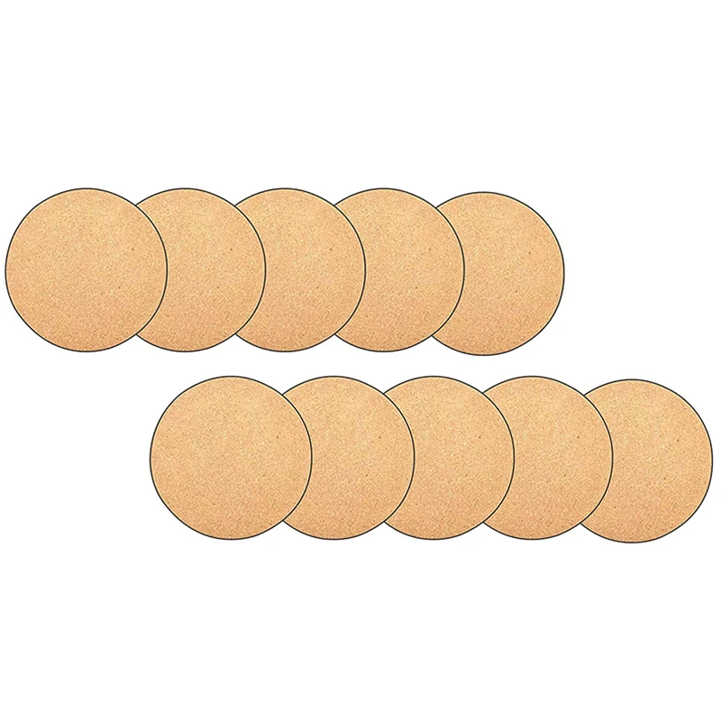 

10Pcs 6Inch Round Plastic Cork Plant Saucers for Gardening,Pot Mat, Indoor DIY Craft Project