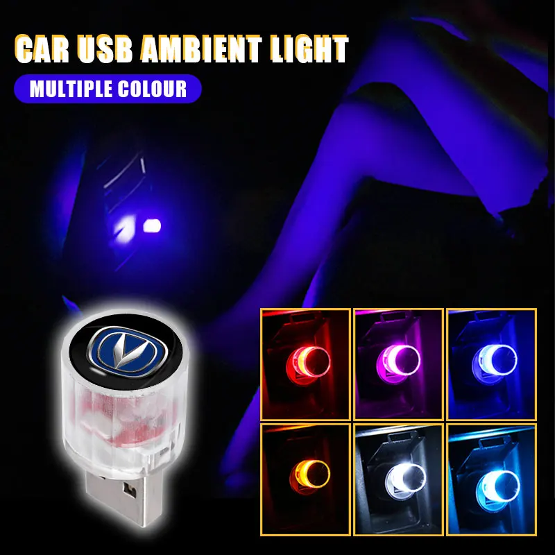 Автомобильный внутренний атмосферный RGB мини USB светильник ильник для Cadillac Escalade, Tiburon, Deville, Севилья, XT5, XTS, CTS, BLS, SLS, DTS, SRX