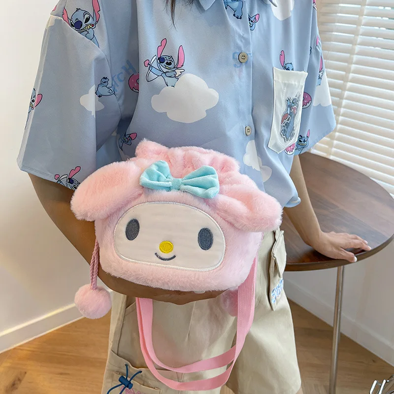 

Sanrio Drawstring Pocket Japan Style Anime Characters Kawaii Messenger Bag By Kuromi Cinnamoroll My Melody Travel Bags For Girls