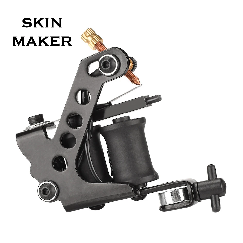SKINMAKER Aluminium Alloy Tattoo Liner Machine Gun 8 Wraps High Quality Coil Tattoo Machines Professional Body Art Supply New