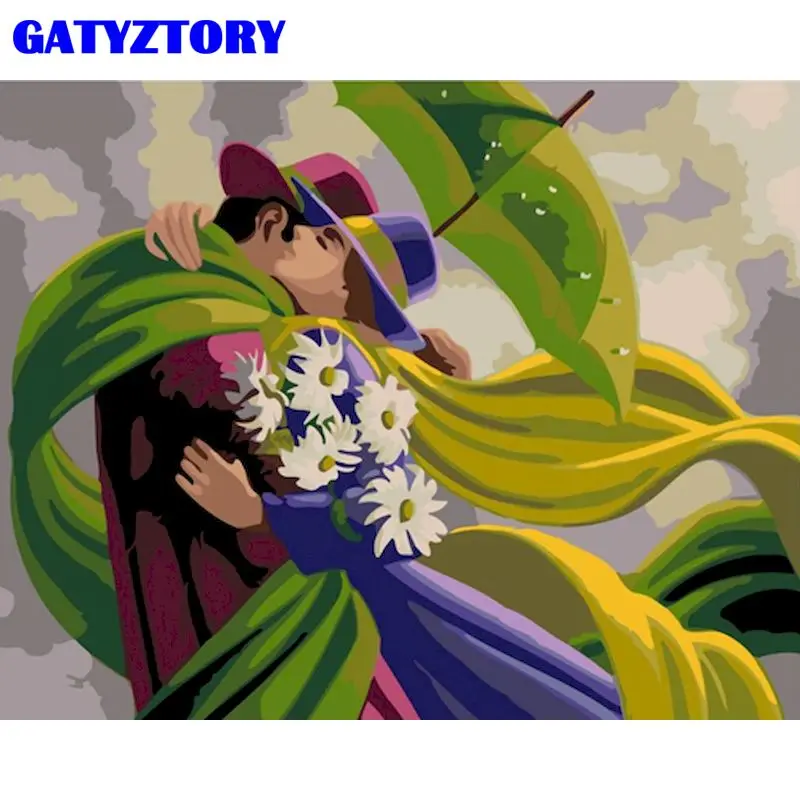 GATYZTORY картины по номерам наборы для пары ручная роспись подарок живопись рисунок