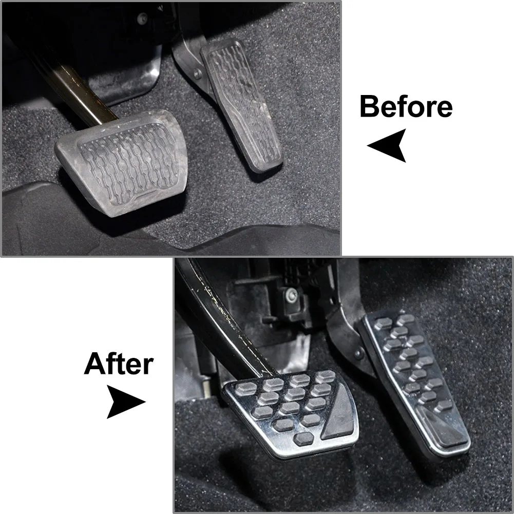 Stainless Steel Car Gas Brake Pedals Cover Accessories For Wrangler JL2018-2022 for Jeep Gladiator JT 2020 2021 2022