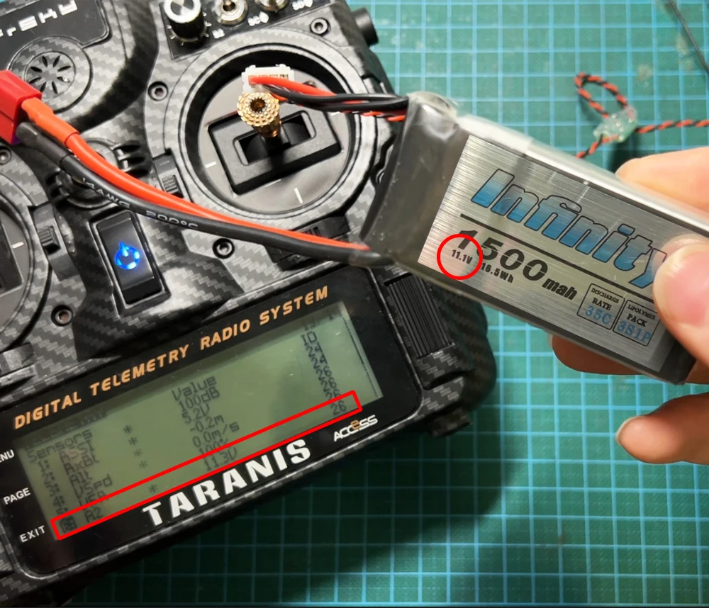 Датчик телеметрии напряжения FrSky, датчик телеметрии для FrSky Taranis X4R X4RSB, X6R, D8R, приемник для FBVS-01 (art.: 7ad443bb4) - 7ad443bb4