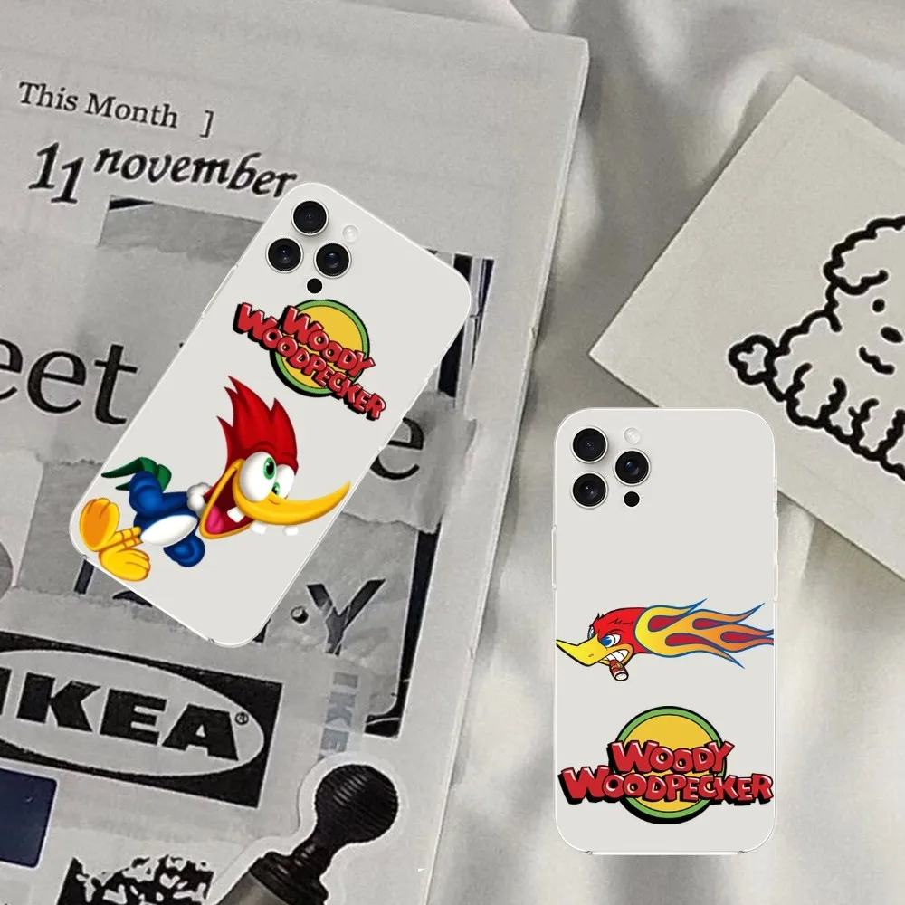Чехол для телефона с рисунком W-Вуди woodpecker iPhone Mini Plus 11 13 12 14 15 8 Pro XS Max X SE XR