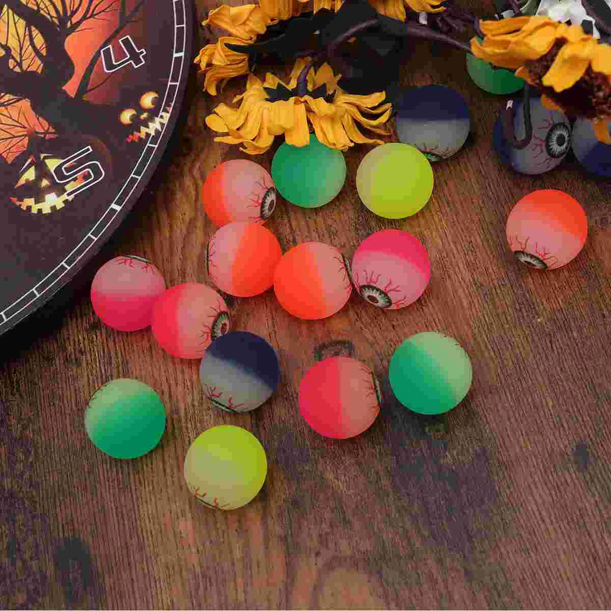 

20PCS Creative Eye Egg Toy Rubber Eye Bounce Ball One Yuan Egg Machine Special Jump Ball Children Toys Bounce Ball Toys