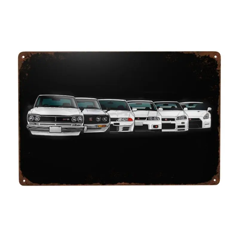 Железный Знак Racing JDM металлический настенный плакат для автомобиля украшение