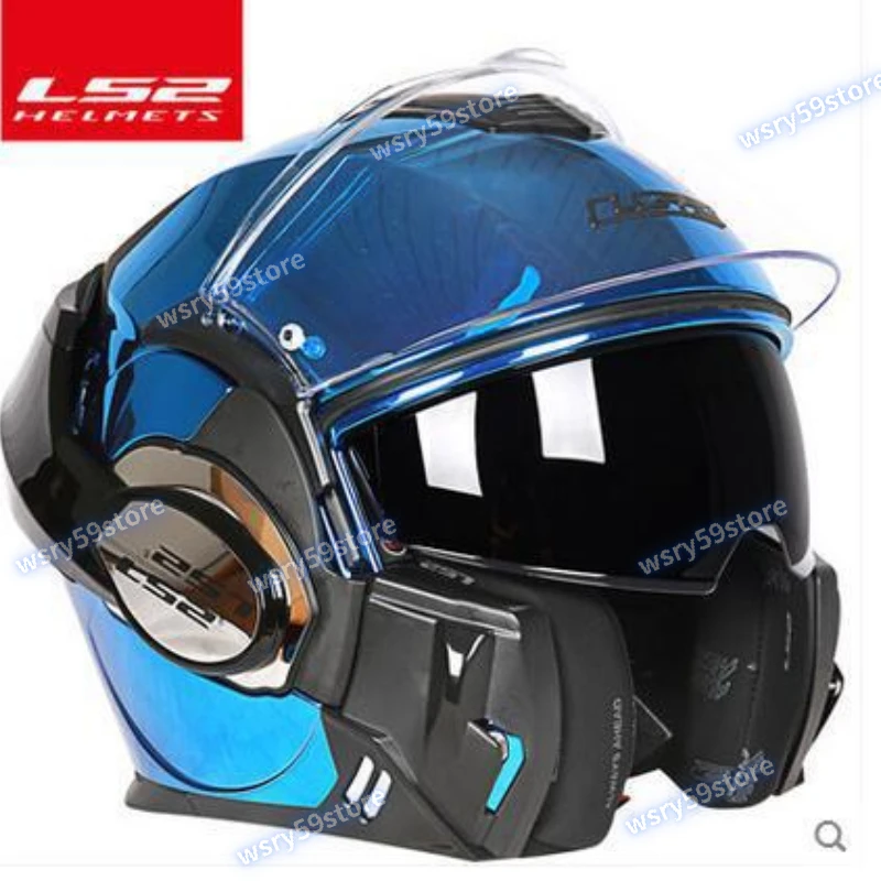 Casco de Moto abatible hacia arriba Modular Retro Ls2 FF399 antiniebla nuevo helmets motorcycle casco moto motorcycle accessorie