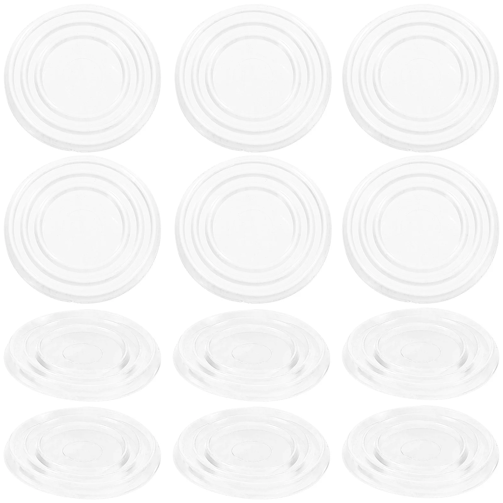 

25 Pcs Glass Table Top Bumpers Suction Cup Washer Countertop Furniture Pads Non-slip Silica Gel Cover Damper Desk Mat