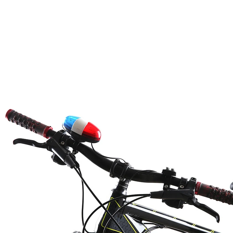 

Bicycle Accessories Bicycle Lights Cycling 6 LED Bike Bicycle Police Light + 4 Loud Siren Sound Trumpet Cycling Horn Bell