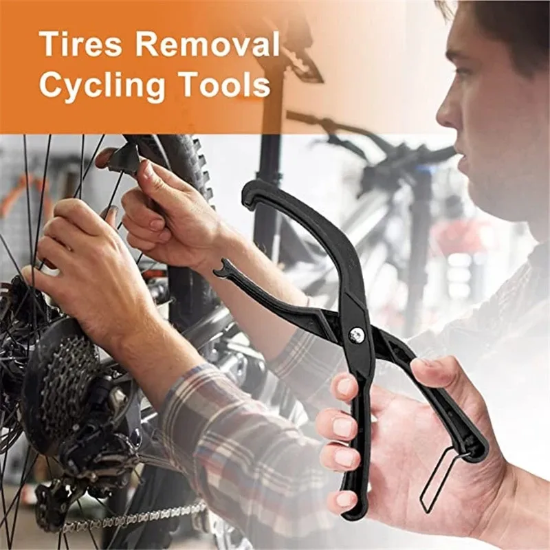 

Bike Tire Levers Bike Tire Pliers Bicycle Tyre Remover Clamp with Non-Slip Grip for Convenience Road Mountain Bike Tire Changer