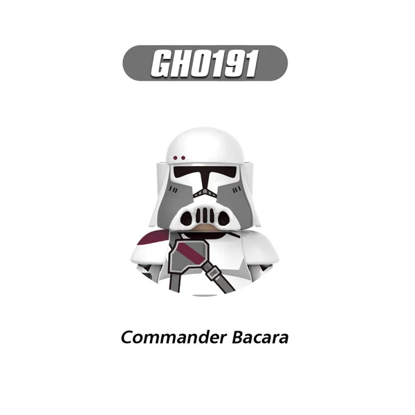 G0125 Commander Bacara Строительные блоки Тяжелый штурмовой солдат Кирпичи Scout Troopers