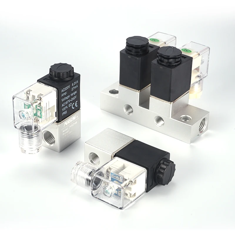 2V025-06 2V025-08 1/8 &quot1/4&quot BSP Электрический шестигранный пневматический управляющий