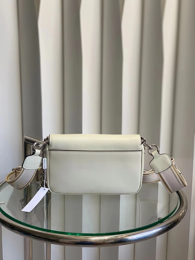 New Fashion Chain Underarm Shoulder Bag Made of Genuine Leather, Versatile Soft Leather, Diagonal Cross Small Square Women's Bag