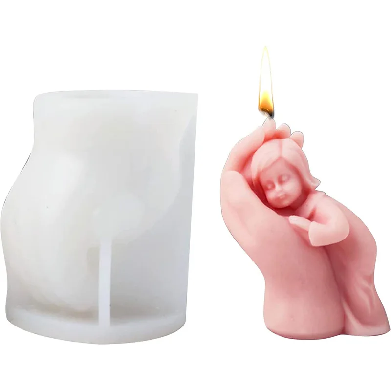 

3D Hug Baby/pregnant Woman/couple Portrait Silicone Candle Mold Homemade Aromatherapy Plaster Resin Soap Tool Home Decor Gift