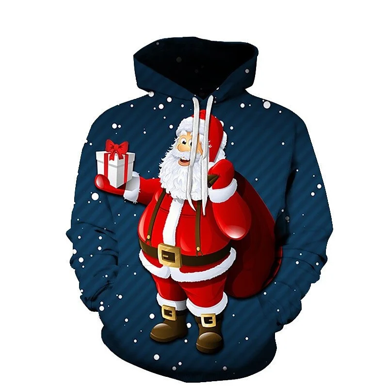 

Забавные 3D толстовки с принтом Санта-Клауса для мужчин, Уродливый Рождественский свитер, милые пуловеры для детей, женская модная зимняя одежда Y2k в стиле Харадзюку