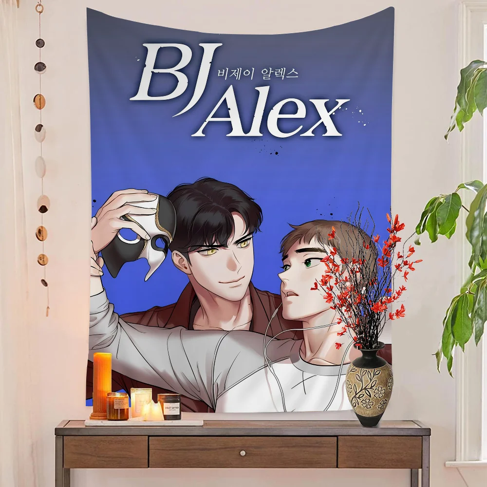 Аниме Bj Алекс красочный гобелен настенный богемный Мандала настенные листы