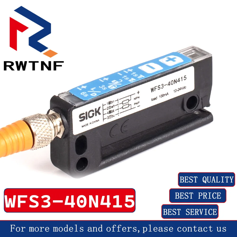 Фото Совершенно новый подлинный WFS3-40N415 SICK слот-тип фотоэлектрический прозрачный датчик этикетки для упаковки, 100% оригинальный складской запас №1