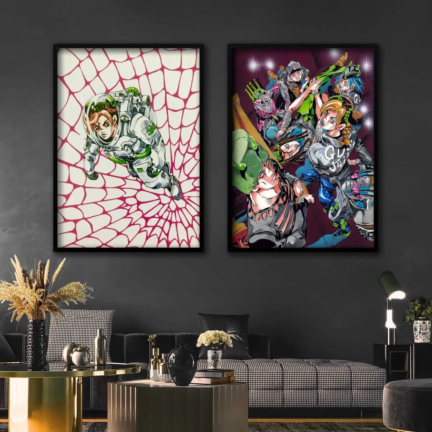 

manga jojo stone ocean poster Decorative Painting Canvas 24x36 Poster Wall Art Living Room Posters Bedroom Painting