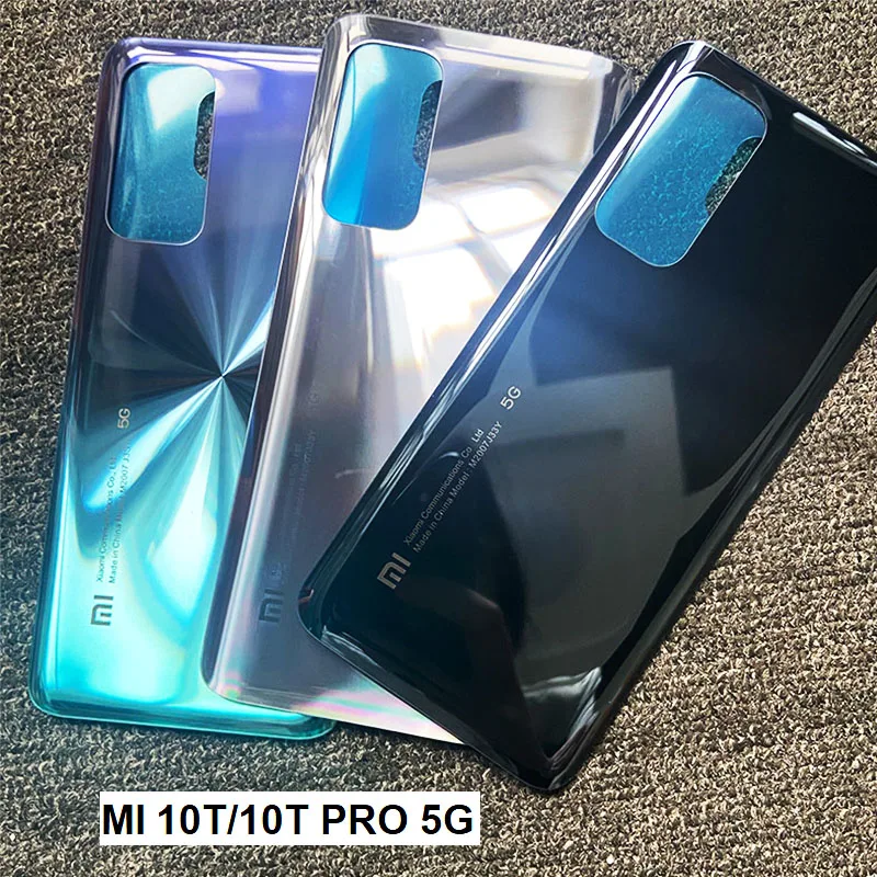 Крышка аккумулятора 6 67 дюйма для Xiaomi Mi 10T Pro 5G Задняя стеклянная панель задняя