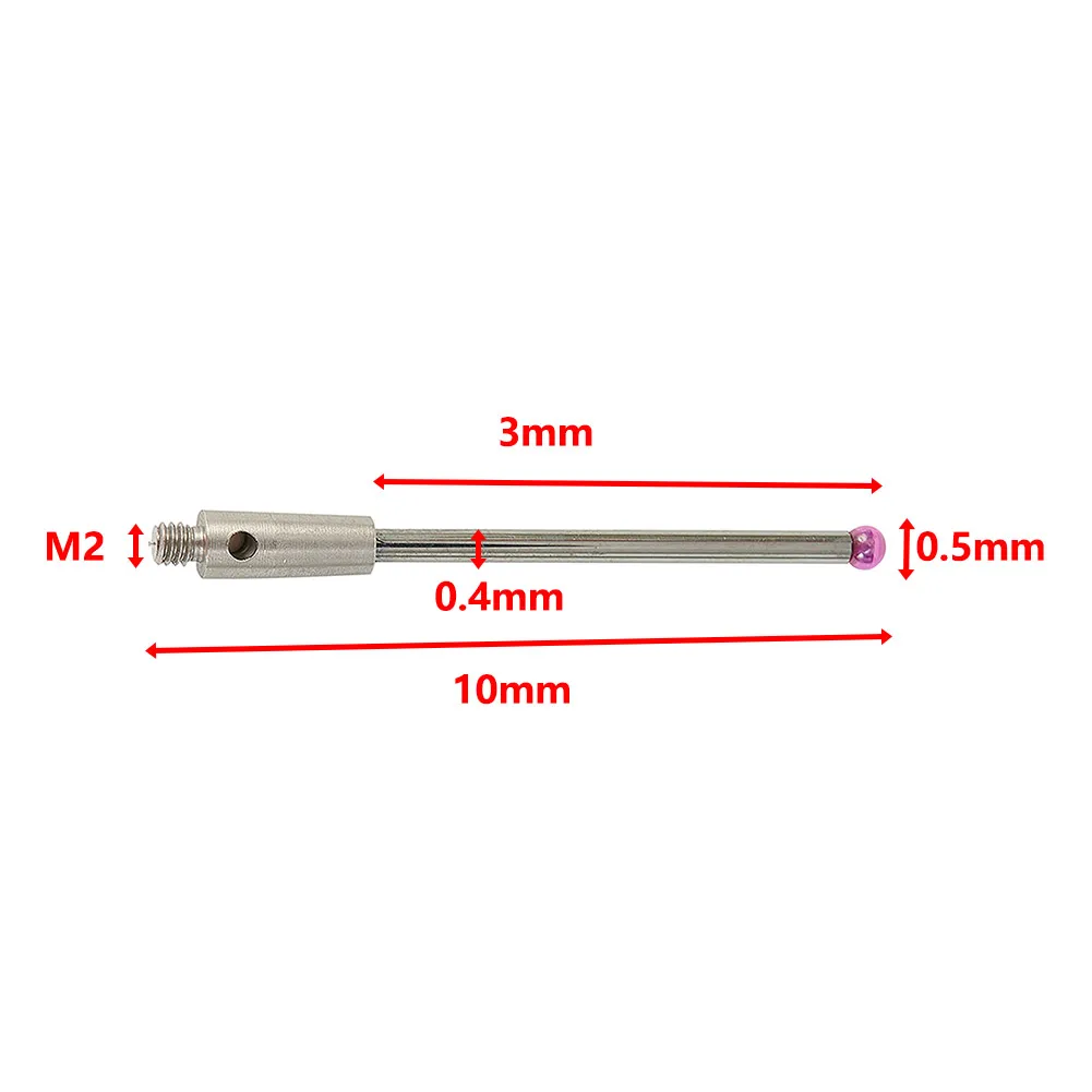 

M2 Ball Thread Cnc Measuring Probe Stylus Point Contact High Quality Brand New Tungsten Steel Power Tools Equipment Accessories