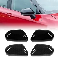 car side rearview mirror cap wing mirror cover fit for mazda 3 reversing mirror cover trim accessories carbon fiber