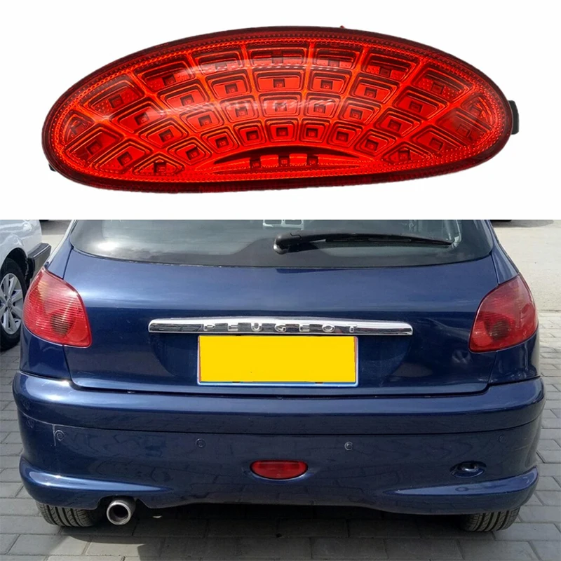 

LED Tail Light Assembly Rear Stop Light Supplementary Stop Light Third Brake Lamp For Peugeot 206 206CC All Models