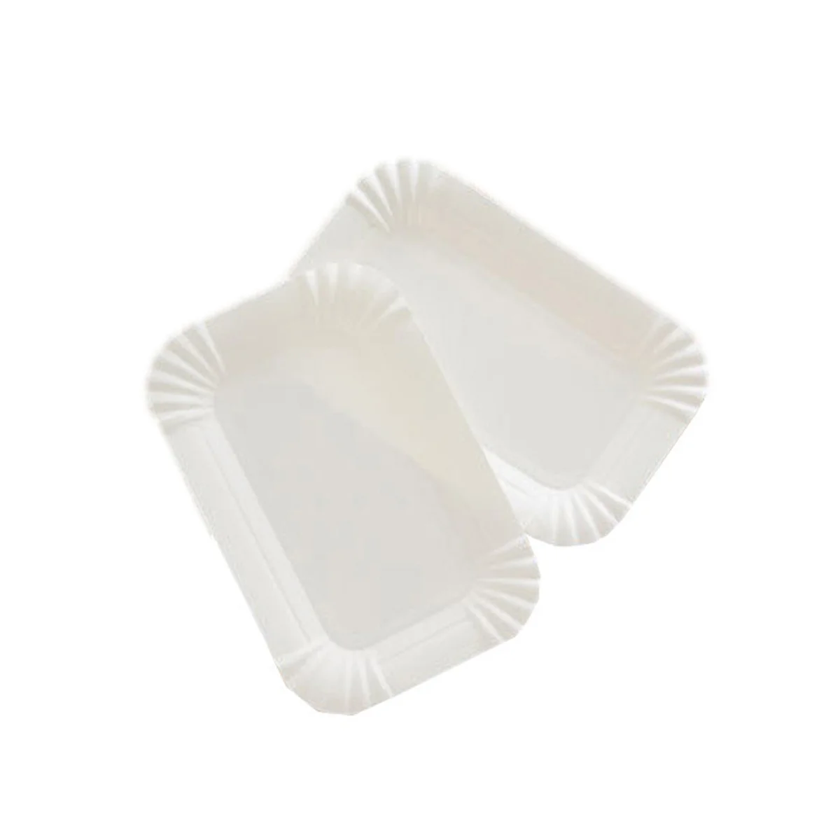 

100pcs/LOT Paper Cake Cake Plate Party Tableware Paper Fruit Plate Snack Tray