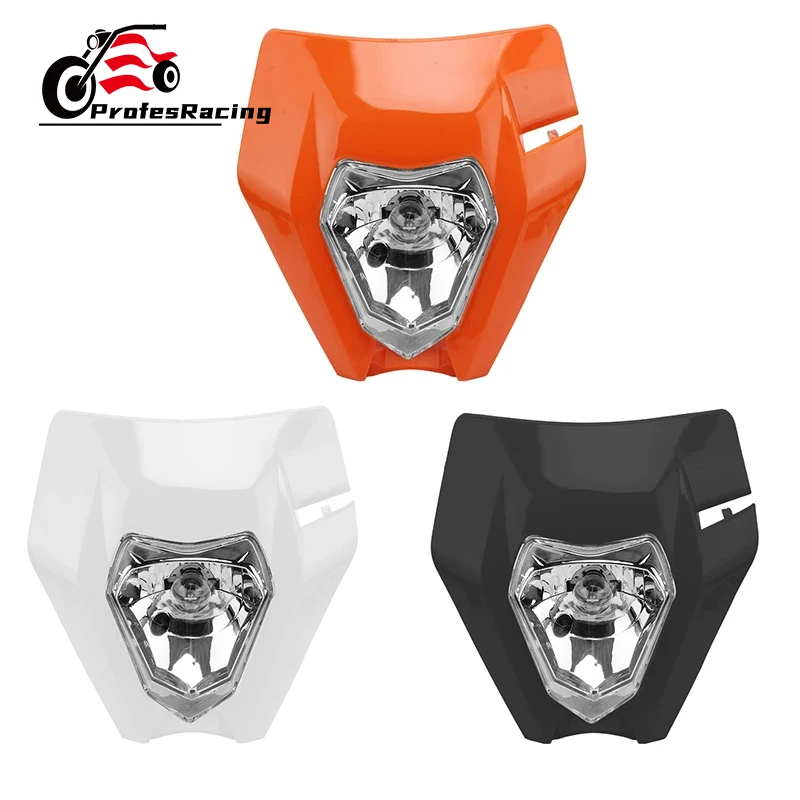 

Supermoto New 2017 Motorcycle Universal Headlamp Headlight Light For EXC EXCF SXF SX XC XCW XCF XCFW 125 150 250 350 450 530