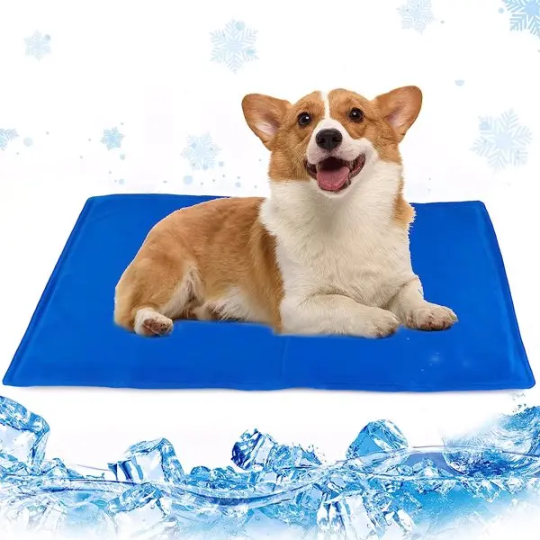 

Dog Cooling Mat, Pet Cooling Mat for Dogs and Cats, Pressure Activated Dog Cooling Pad, No Water or Refrigeration Needed