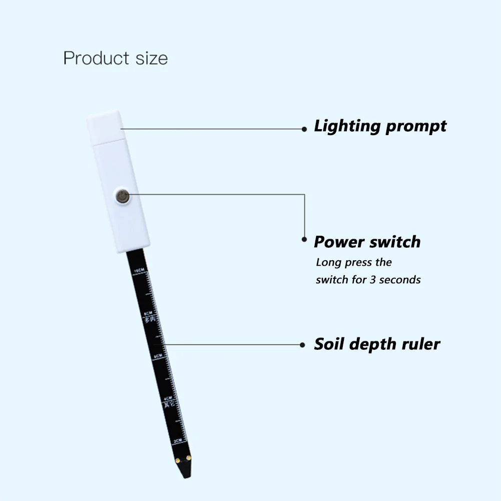 Датчик влажности растений анализатор почвы в горшке |