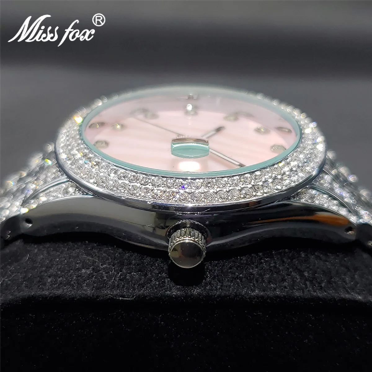 New Designer Watch For Women Luxury Brand Ice Out Moissanite Watches Different Pearl Pink Dress Wriswatches Couple Dropshipping