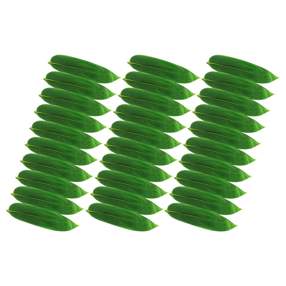 100 шт. суши листья бамбука рисовые шарики натуральный декор для сашими тарелка