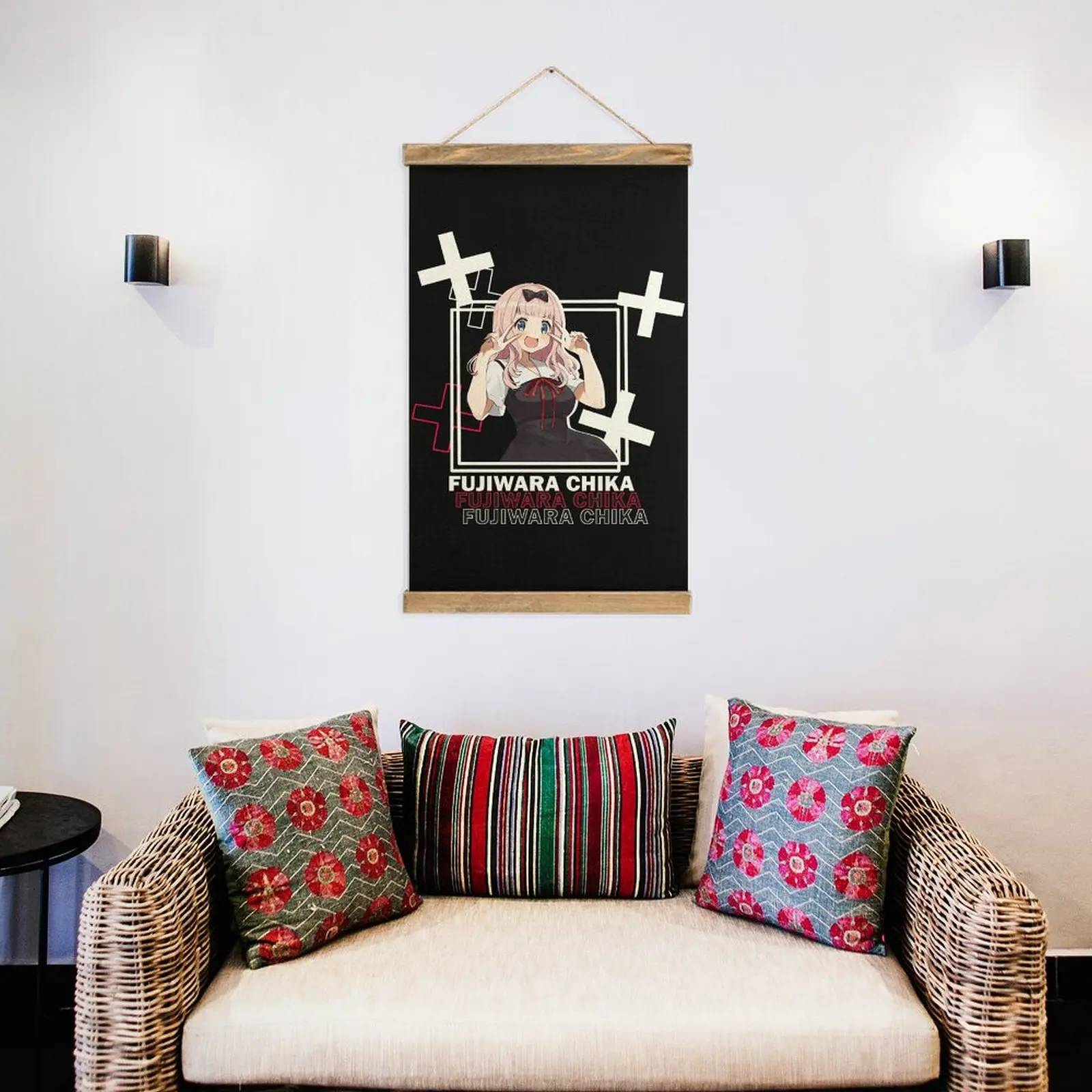 Чика Фудзивара Кагуя Сама Ва Кокорасаретай Холст Подвесная Картина Новинка