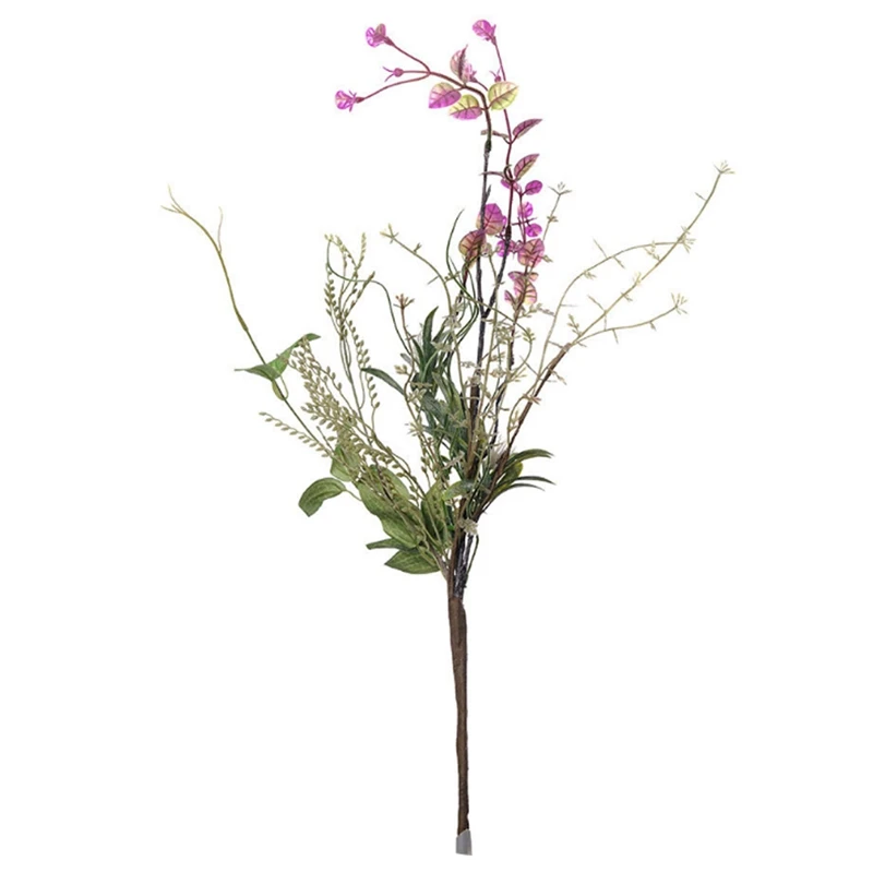 

3PCS Autumn Artificial Flower Plastic Rose Wall Clematis Simulated Flower Home Decoration Wedding Bouquet Fake Flower