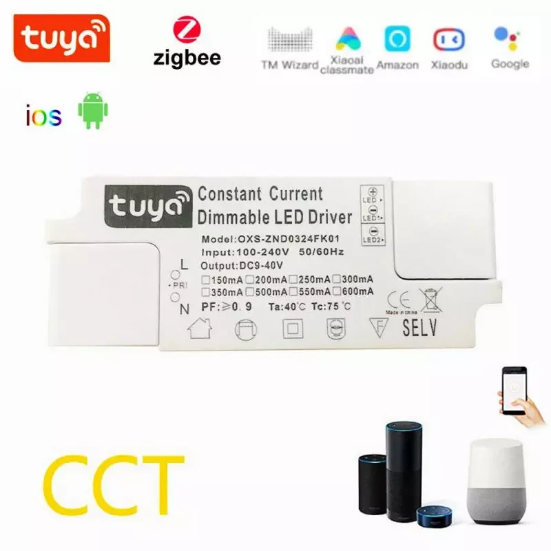 

Умный привод Zigbee с регулировкой яркости, умный дом, 265 в, RGBW, 16 миллионов, CW, потолочный светильник для светодиодного продукта, работает с Alexa ...