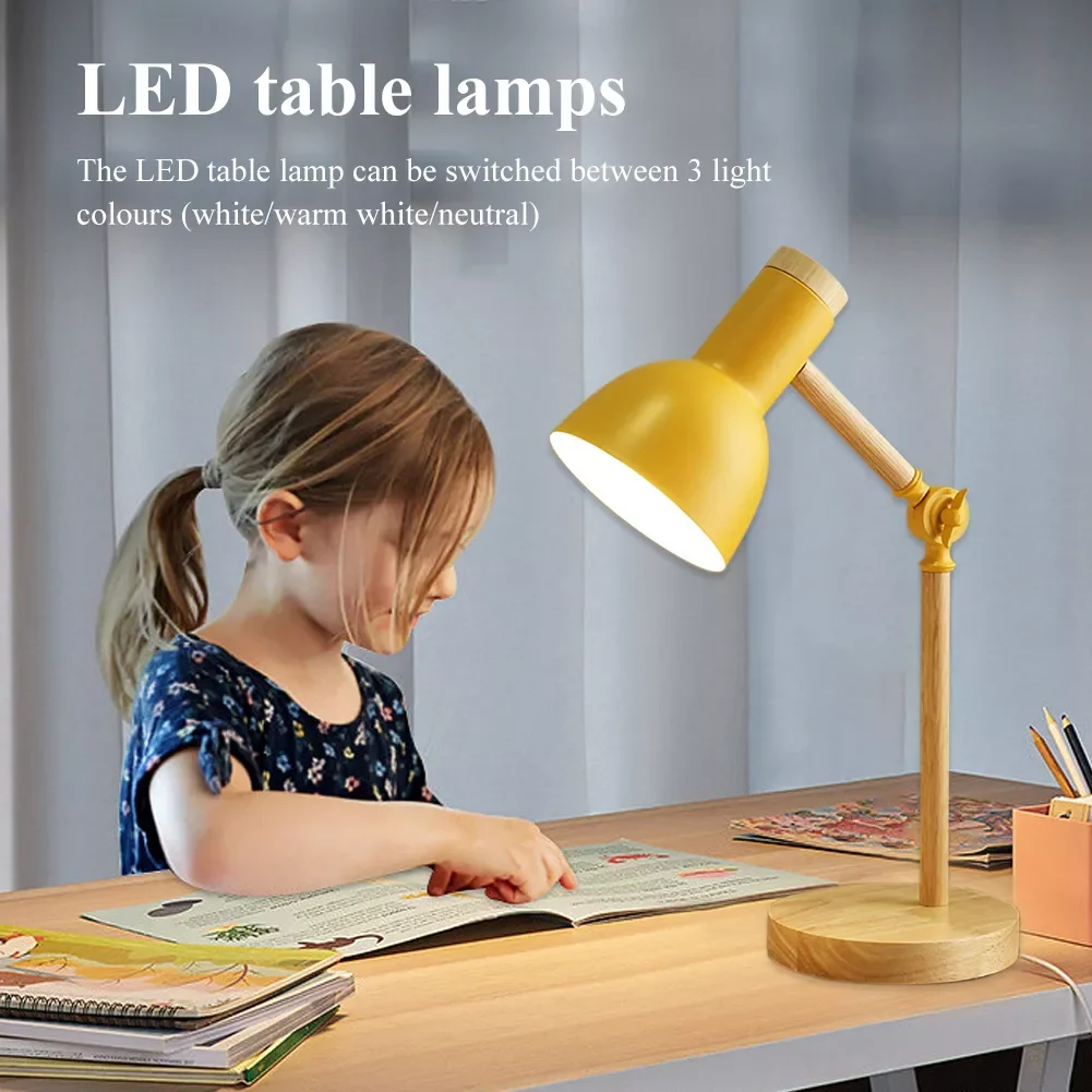 

Nordic Wooden Folding Night Lights Energy Saving Creative Table Night Light 3 Light Colors Home Appliance for College Dormitory