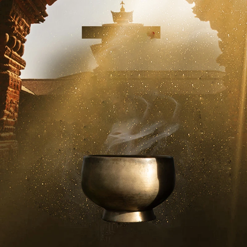 

Handmade Professional Singing Bowl Tibetan Bole Meditation Copper Heal Singing Bowl Dragon Malang Klankschaal Musical Instrument