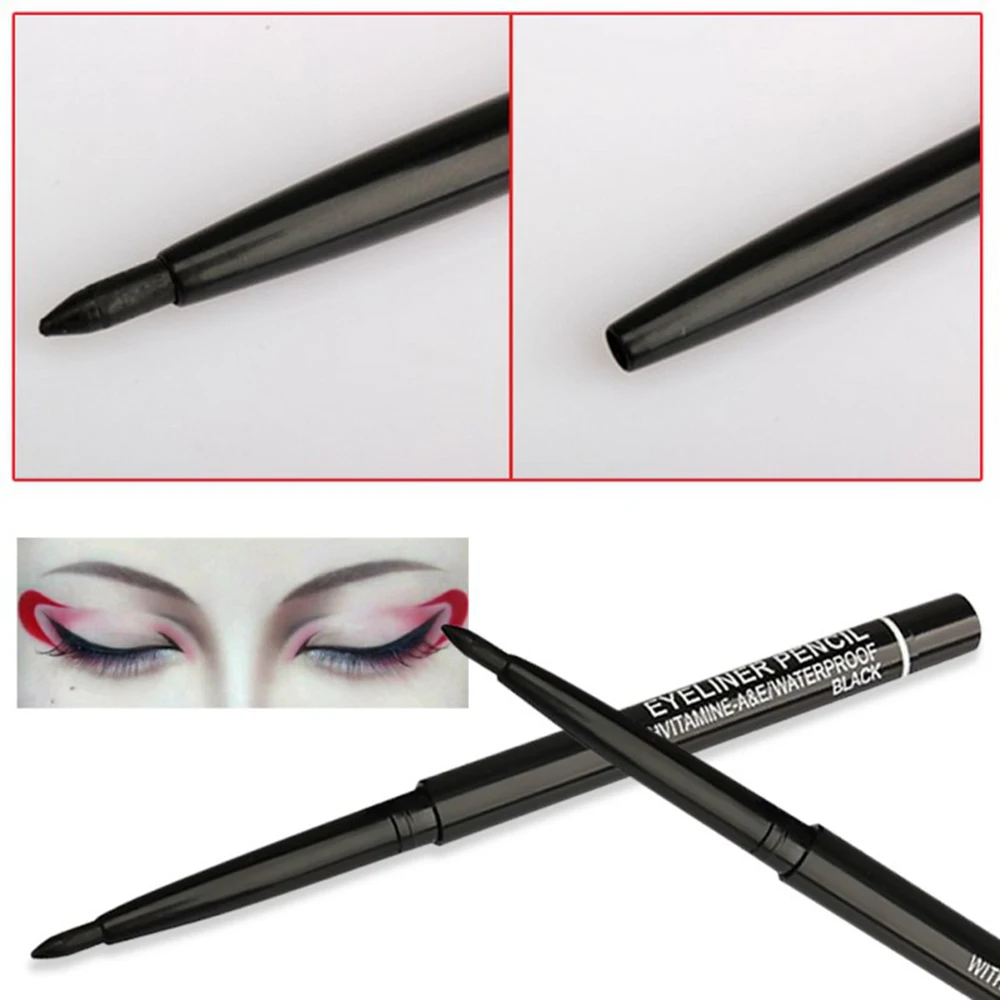 

1PC Automatic Rotating Eyeliner Pencil Makeup Black Matte Eyeliner Waterproof Sweatproof Not Bloom Eyeliner Eyes Cosmetics